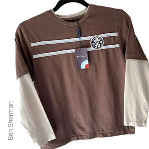 NWT BEN SHERMAN ORIGINAL TEE LONG SLEEVE CREWNECK BOYS | SIZE: 7/8